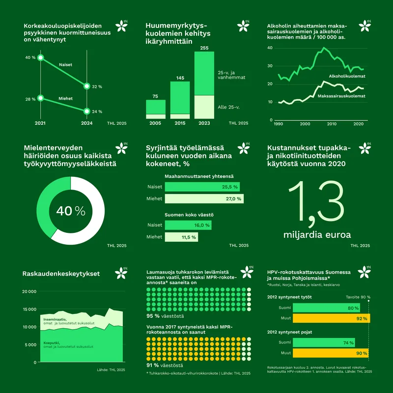 Social media data visualization for Finnish Institute for Health and Welfare (THL).